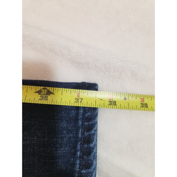 Talbots Straight Curvy Jeans Womens 2P 2 Petite Blue Whiskers Y2k Mid Rise - Picture 13 of 16